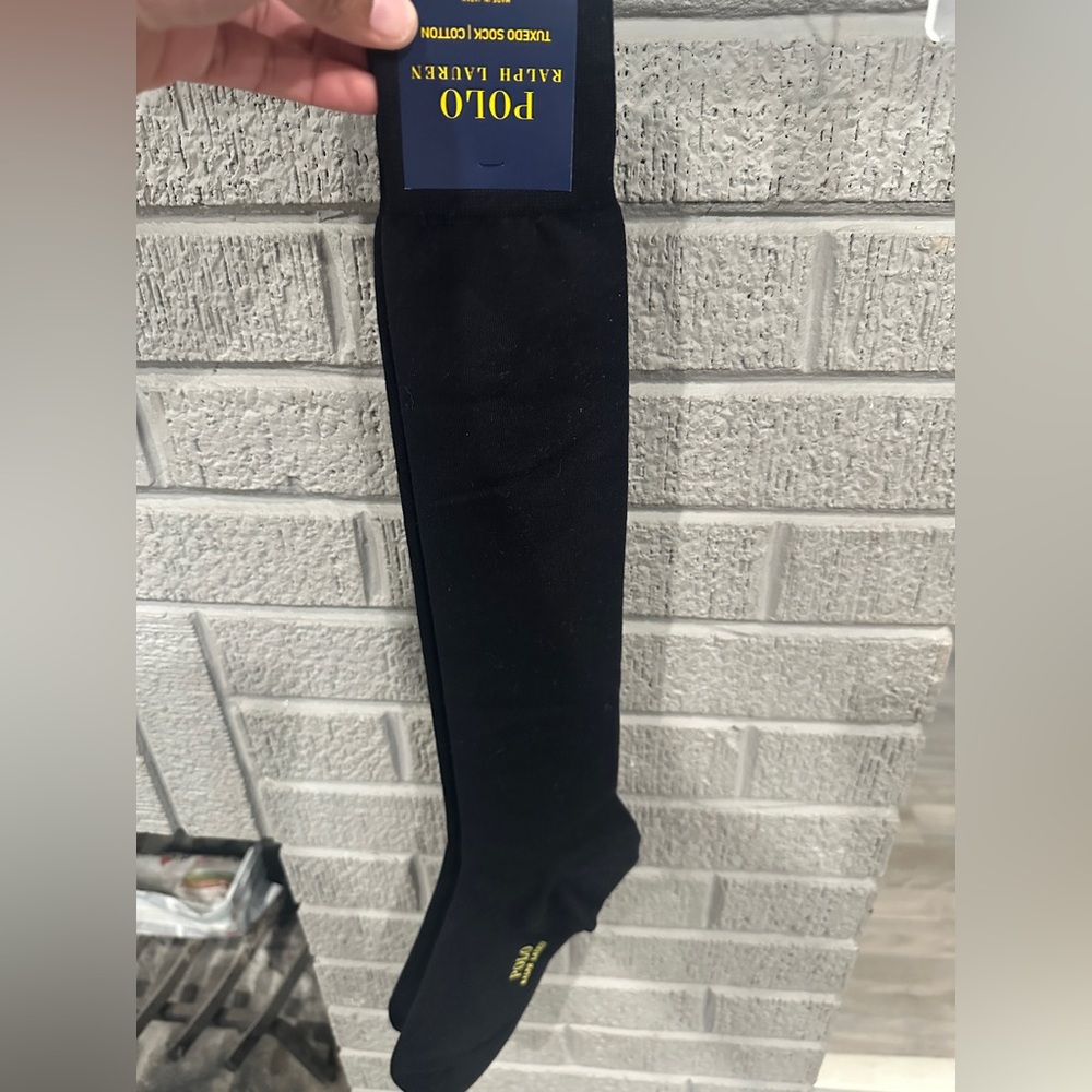 Ralph Lauren Men's Classic Black Dress Socks